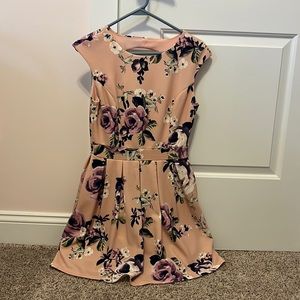 Pink Flower Dress Size Medium